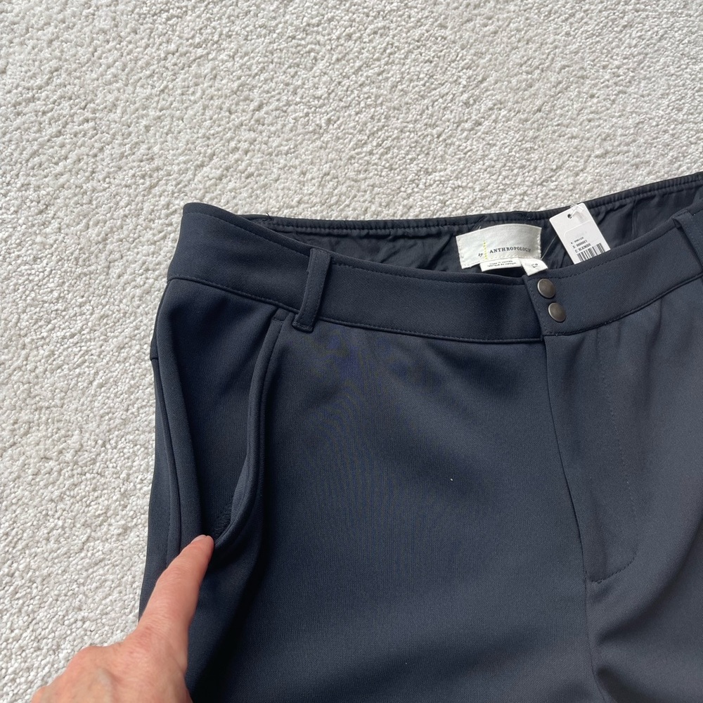 Anthropologie Black Dress Pants with Elegant Design